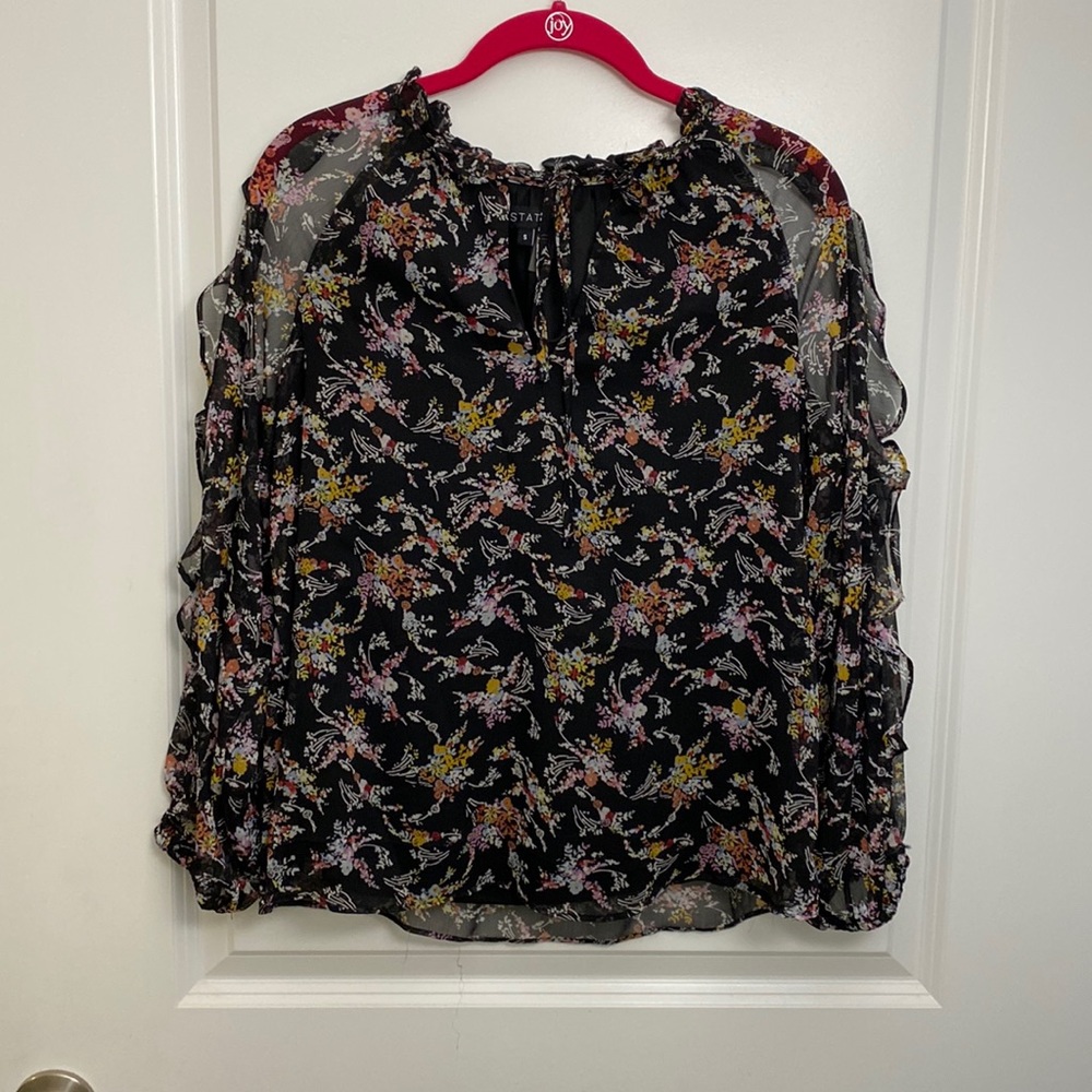 Floral cold shoulder floral blouse size S